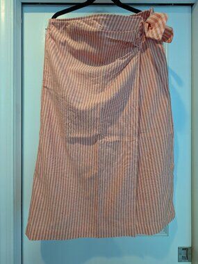 Striped Wrap skirt NWT